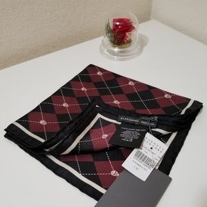 Alexander McQueen Argyle Silk Twill Scarf